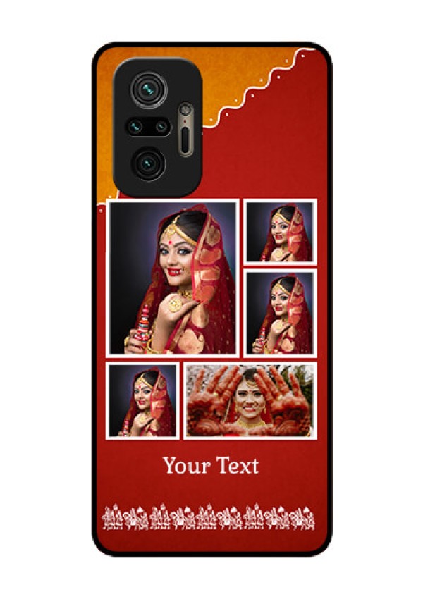 Redmi Note 10 Pro Personalized Glass Phone Case - Wedding Pic Upload Design