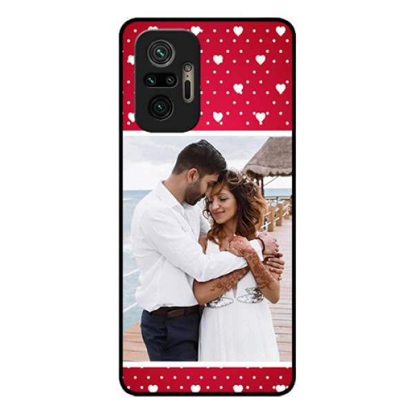 Redmi Note 10 Pro Photo Printing on Glass Case - Hearts Mobile Case Design Redmi Note 10 Pro Photo Printing on Glass Case - Hearts Mobile Case Design