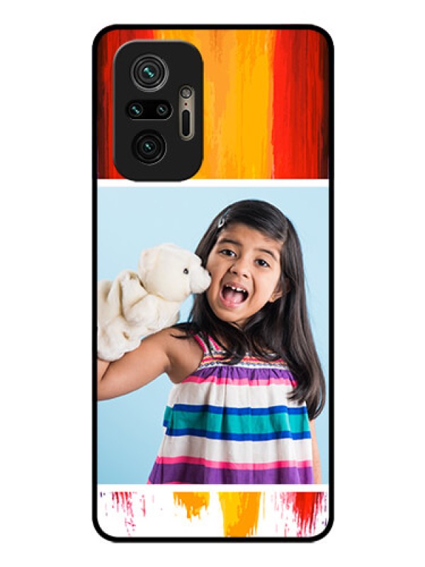 Custom Redmi Note 10 Pro Personalized Glass Phone Case - Multi Color Design