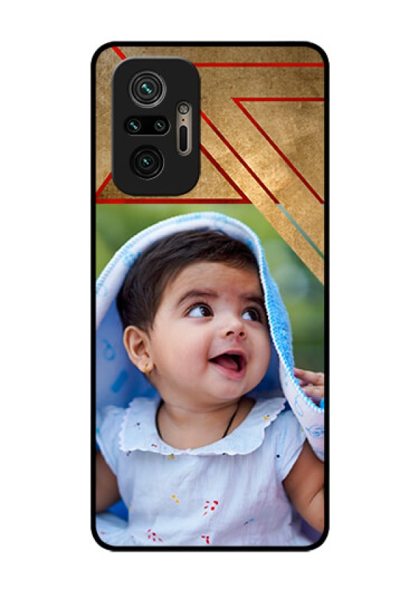 Redmi Note 10 Pro Personalized Glass Phone Case - Gradient Abstract Texture Design