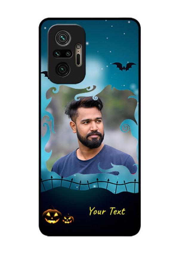 Redmi Note 10 Pro Custom Glass Phone Case - Halloween frame design