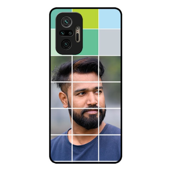 Redmi Note 10 Pro Photo Printing on Glass Case - with white box pattern Redmi Note 10 Pro Photo Printing on Glass Case - with white box pattern