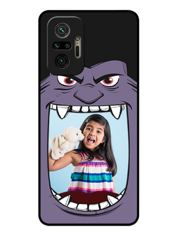 Custom Redmi Note 10 Pro Custom Glass Phone Case - Angry Monster Design