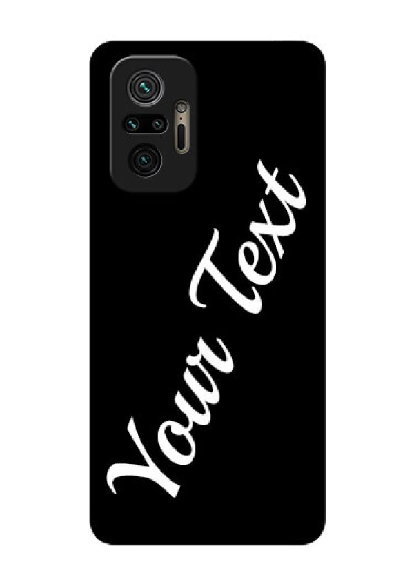 Redmi Note 10 Pro Custom Glass Mobile Cover with Your Name