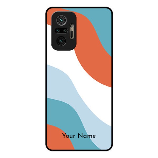 Xiaomi Redmi Note 10 Pro Custom Glass Mobile Case - coloured Waves Design Xiaomi Redmi Note 10 Pro Custom Glass Mobile Case - coloured Waves Design