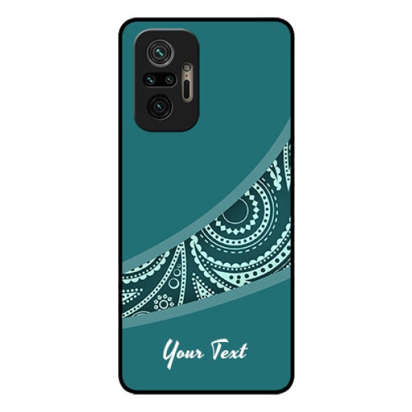 Xiaomi Redmi Note 10 Pro Photo Printing on Glass Case - semi visible floral Design Xiaomi Redmi Note 10 Pro Photo Printing on Glass Case - semi visible floral Design