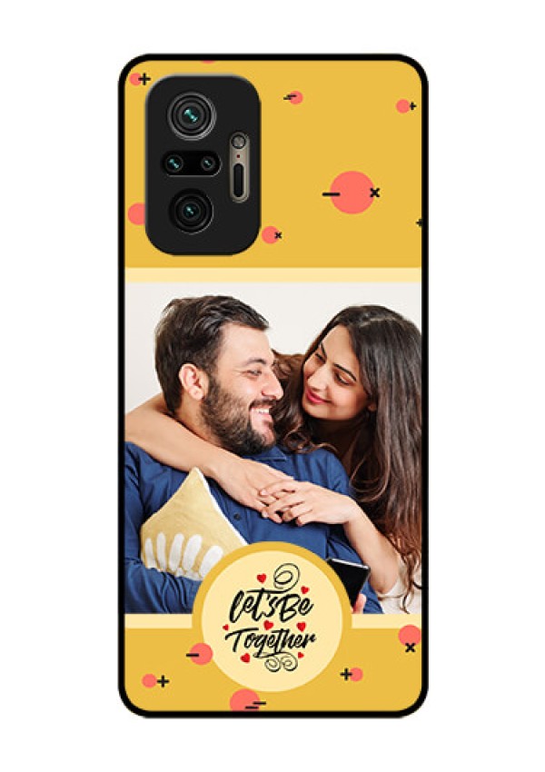 Xiaomi Redmi Note 10 Pro Photo Printing on Glass Case - Lets be Together Design