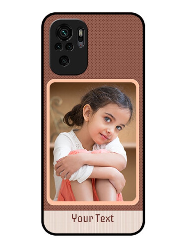 Custom Redmi Note 10 Custom Glass Phone Case - Simple Pic Upload Design