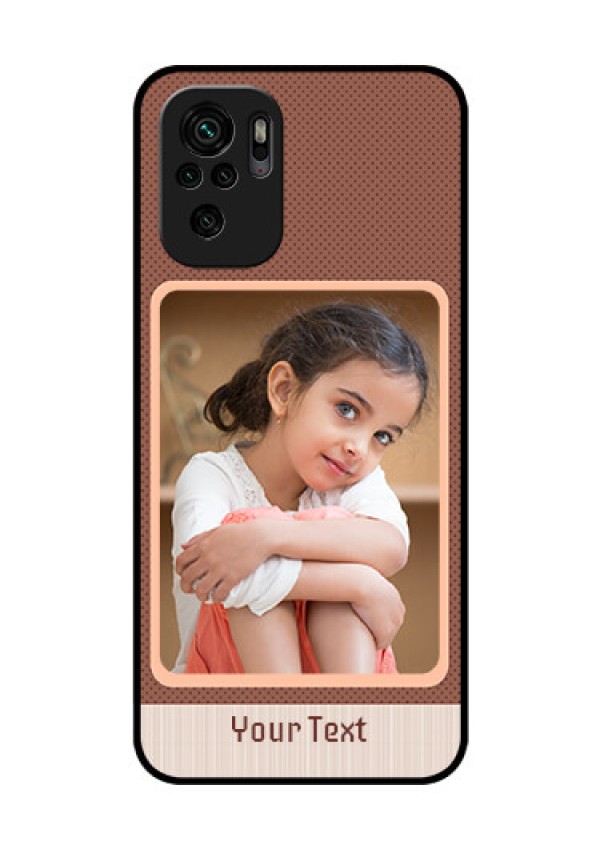 Redmi Note 10 Custom Glass Phone Case - Simple Pic Upload Design