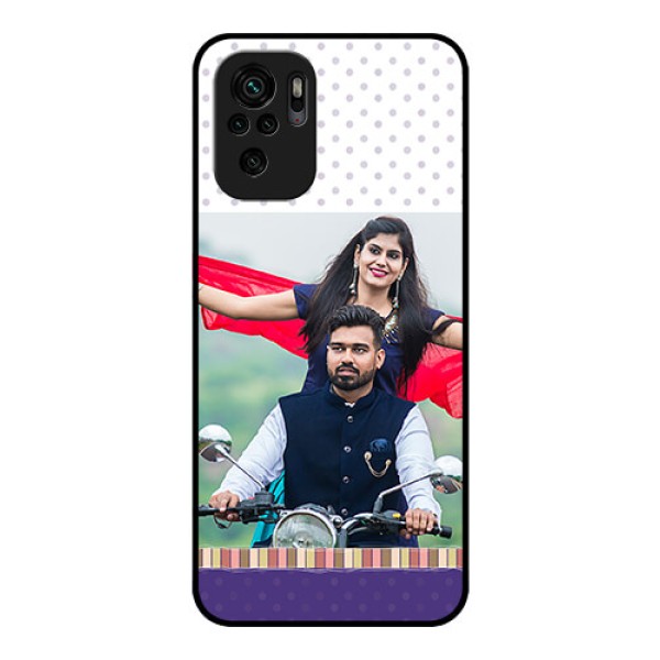 Redmi Note 10 Photo Printing on Glass Case - Cute Family Design