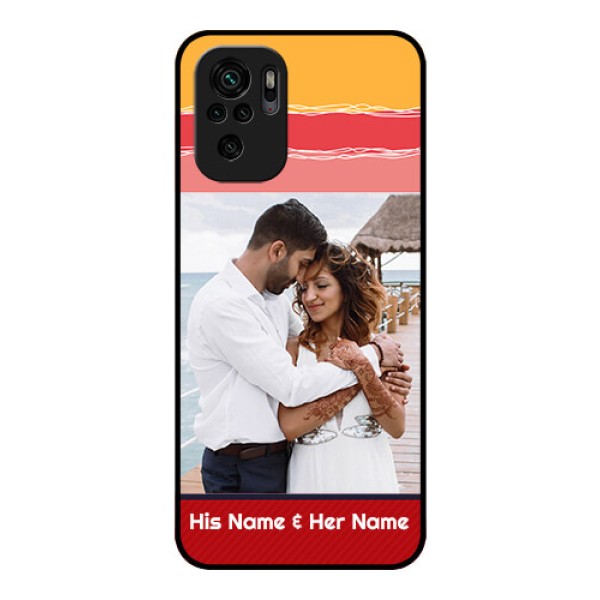 Redmi Note 10 Custom Glass Mobile Case - Colorful Case Design