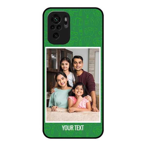 Redmi Note 10 Personalized Glass Phone Case - Picture Upload Design