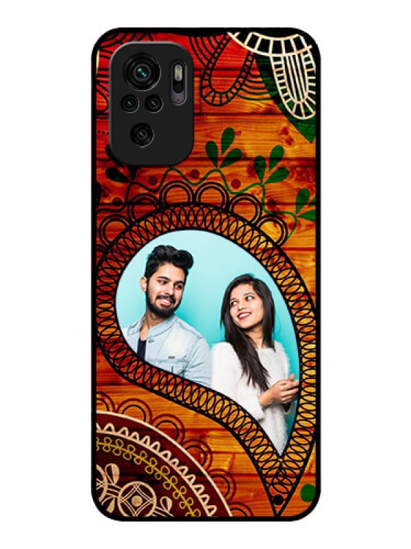 Custom Redmi Note 10 Personalized Glass Phone Case - Abstract Colorful Design