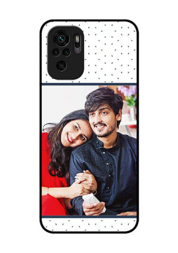 Redmi Note 10 Personalized Glass Phone Case - Premium Dot Design