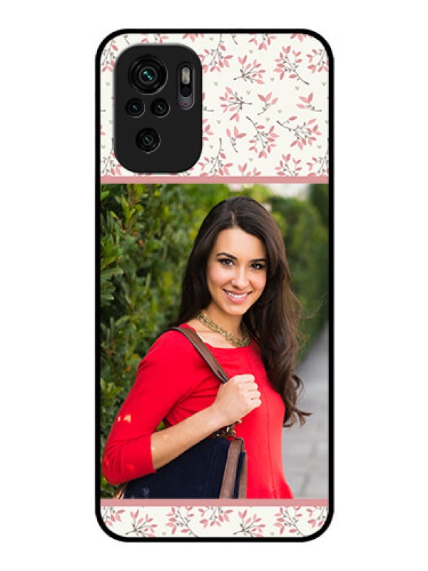 Custom Redmi Note 10 Custom Glass Phone Case - Premium Floral Design