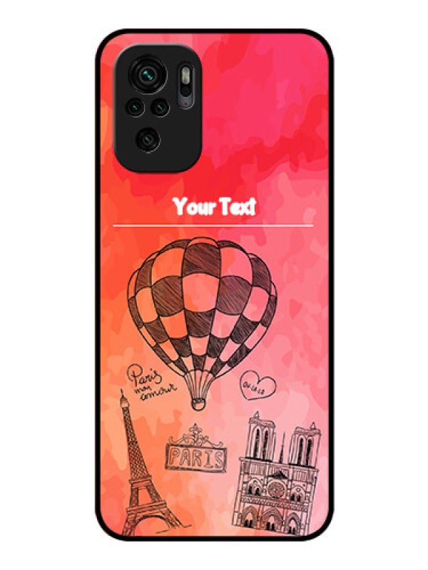 Custom Redmi Note 10 Custom Glass Phone Case - Paris Theme Design