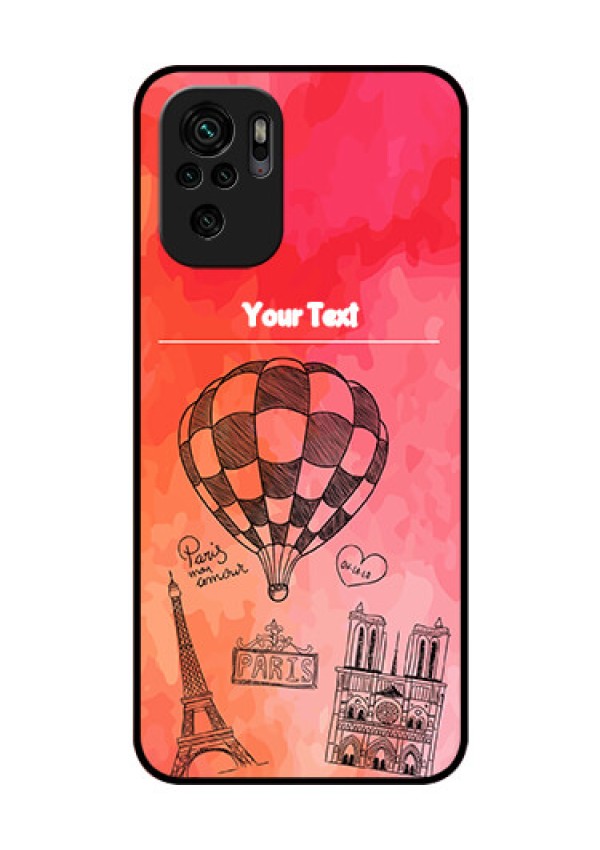 Redmi Note 10 Custom Glass Phone Case - Paris Theme Design