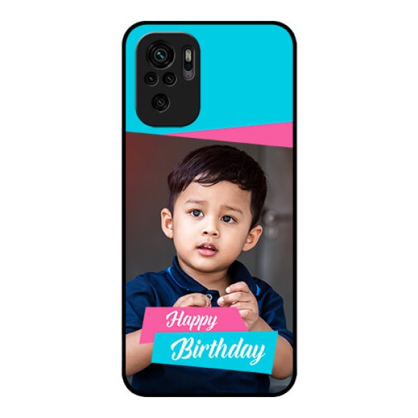 Redmi Note 10 Personalized Glass Phone Case - Image Holder with 2 Color Design Redmi Note 10 Personalized Glass Phone Case - Image Holder with 2 Color Design