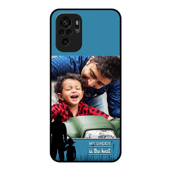 Redmi Note 10 Custom Glass Mobile Case - Best dad design 