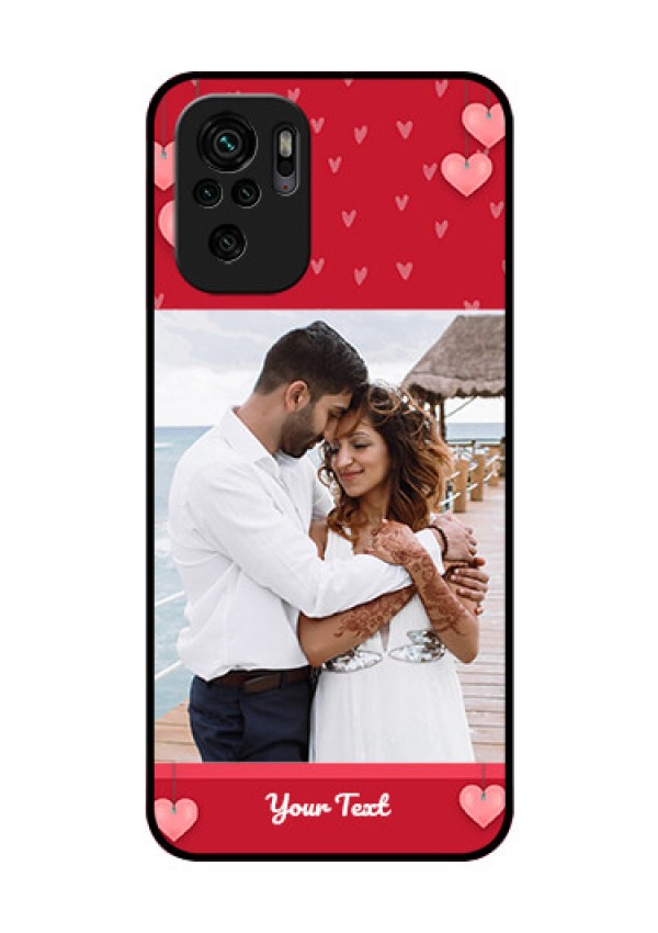 Redmi Note 10 Custom Glass Phone Case - Valentines Day Design