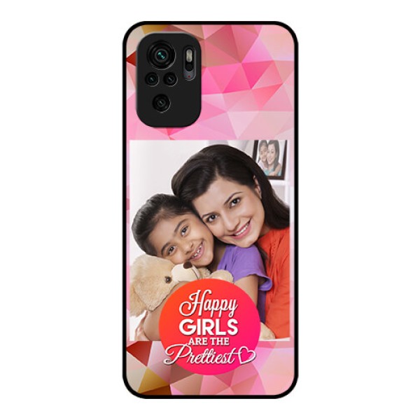 Redmi Note 10 Photo Printing on Glass Case - Abstract Triangle Design Redmi Note 10 Photo Printing on Glass Case - Abstract Triangle Design