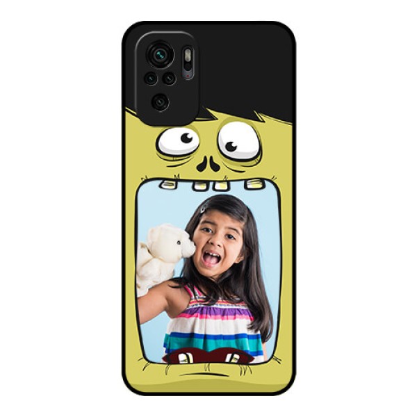 Redmi Note 10 Personalized Glass Phone Case - Cartoon monster back case Design Redmi Note 10 Personalized Glass Phone Case - Cartoon monster back case Design