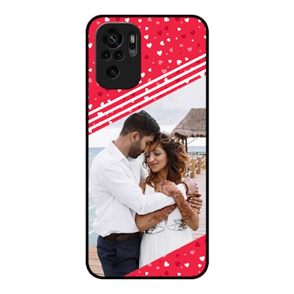 Redmi Note 10s Custom Glass Mobile Case - Valentines Gift Design