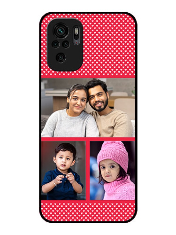 Custom Redmi Note 10s Personalized Glass Phone Case - Bulk Pic Upload Design