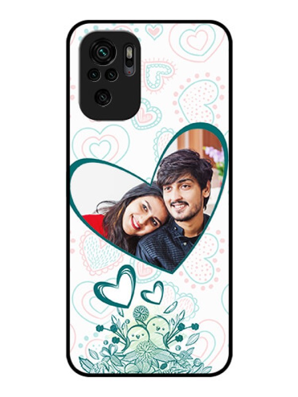 Custom Redmi Note 10s Photo Printing on Glass Case - Premium Couple Design