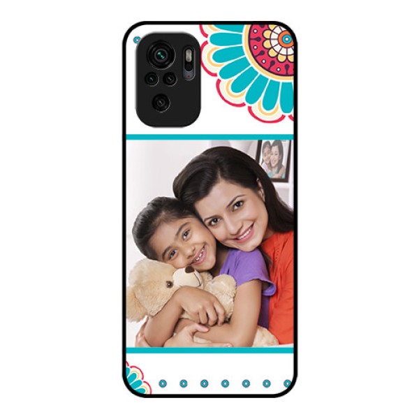 Redmi Note 10s Custom Glass Phone Case - Flower Design