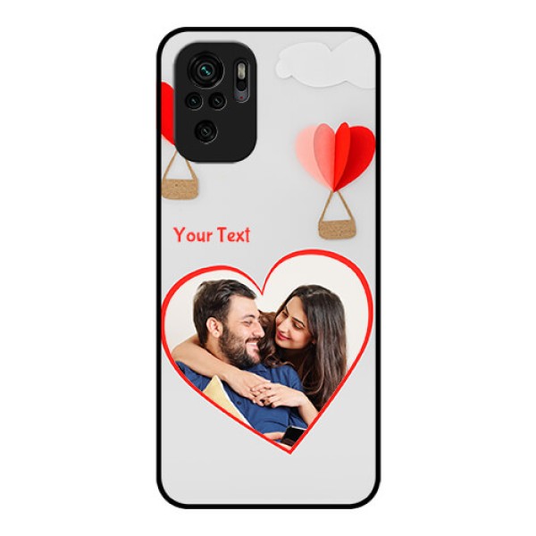 Redmi Note 10s Custom Glass Mobile Case - Parachute Love Design