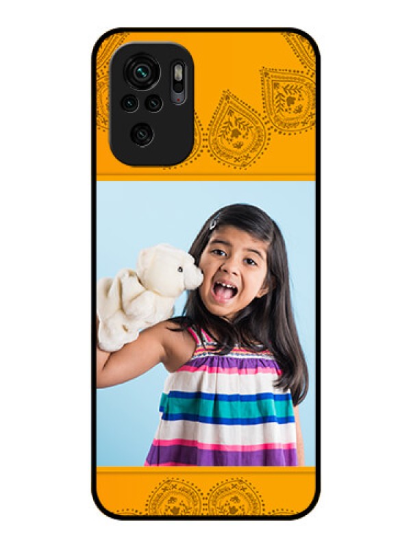 Custom Redmi Note 10s Personalized Glass Phone Case - Photo Wedding Design 