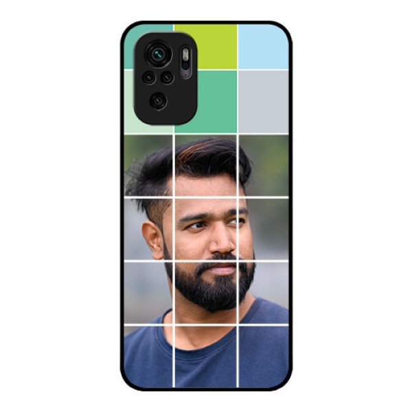 Redmi Note 10s Photo Printing on Glass Case - with white box pattern Redmi Note 10s Photo Printing on Glass Case - with white box pattern