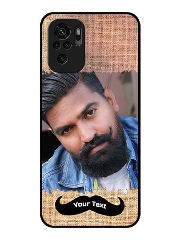 Custom Redmi Note 10s Personalized Glass Phone Case - with Texture Design