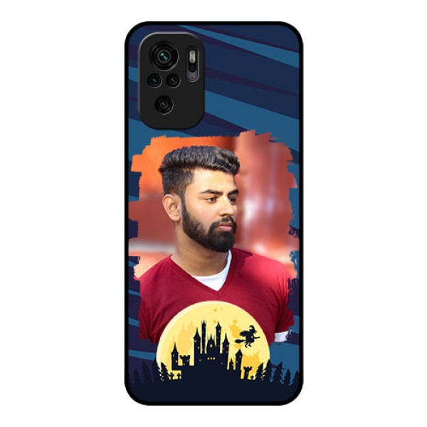 Redmi Note 10s Photo Printing on Glass Case - Halloween Witch Design Redmi Note 10s Photo Printing on Glass Case - Halloween Witch Design