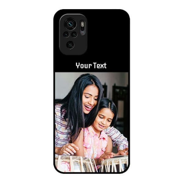 Redmi Note 10s Photo with Name on Glass Phone Case