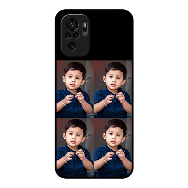 Redmi Note 10s 4 Image Holder on Glass Mobile Cover