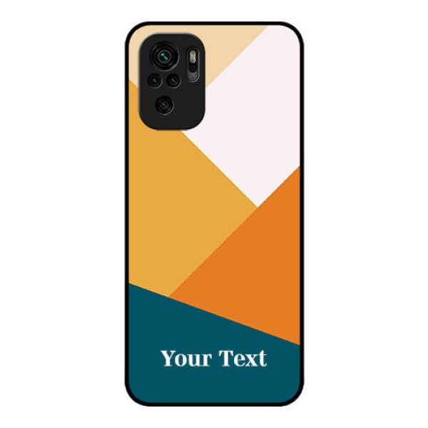 Xiaomi Redmi Note 10S Personalized Glass Phone Case - Stacked Multi-colour Design Xiaomi Redmi Note 10S Personalized Glass Phone Case - Stacked Multi-colour Design