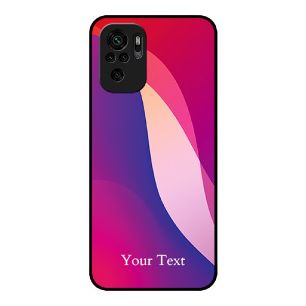 Xiaomi Redmi Note 10S Personalized Glass Phone Case - Digital abstract Overlap Design Xiaomi Redmi Note 10S Personalized Glass Phone Case - Digital abstract Overlap Design