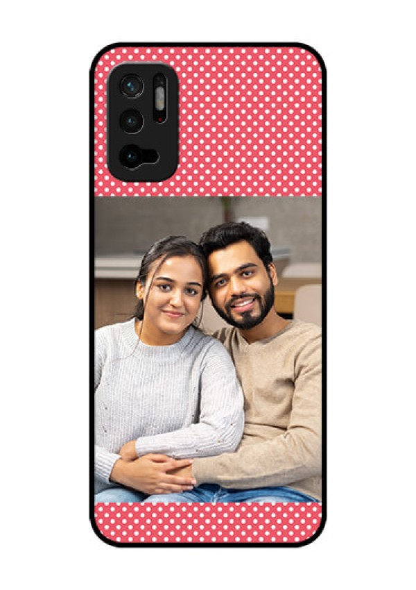Redmi Note 10T 5G Custom Glass Phone Case - White Dotted Design