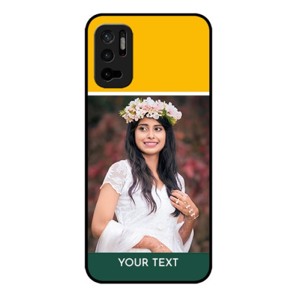 Redmi Note 10T 5G Photo Printing on Glass Case - Love You Design