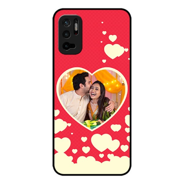 Redmi Note 10T 5G Custom Glass Mobile Case - Love Symbols Phone Cover Design Redmi Note 10T 5G Custom Glass Mobile Case - Love Symbols Phone Cover Design