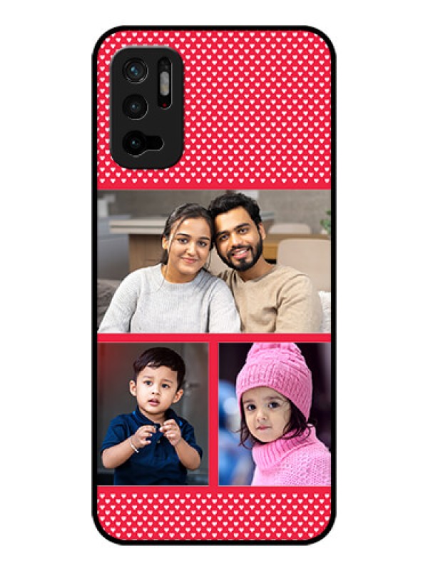 Custom Redmi Note 10T 5G Personalized Glass Phone Case - Bulk Pic Upload Design