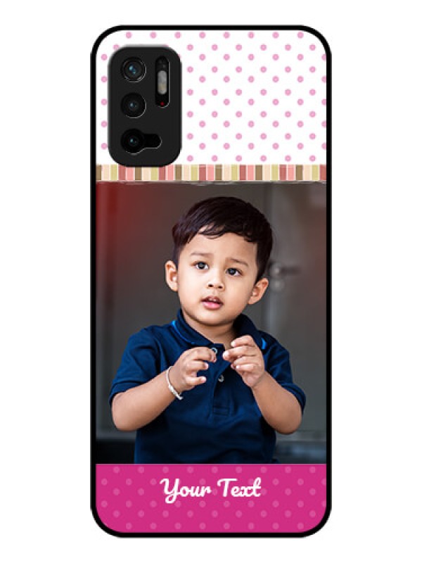 Custom Redmi Note 10T 5G Photo Printing on Glass Case - Cute Girls Cover Design
