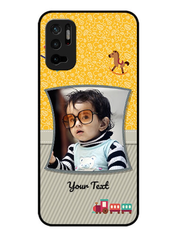 Custom Redmi Note 10T 5G Personalized Glass Phone Case - Baby Picture Upload Design