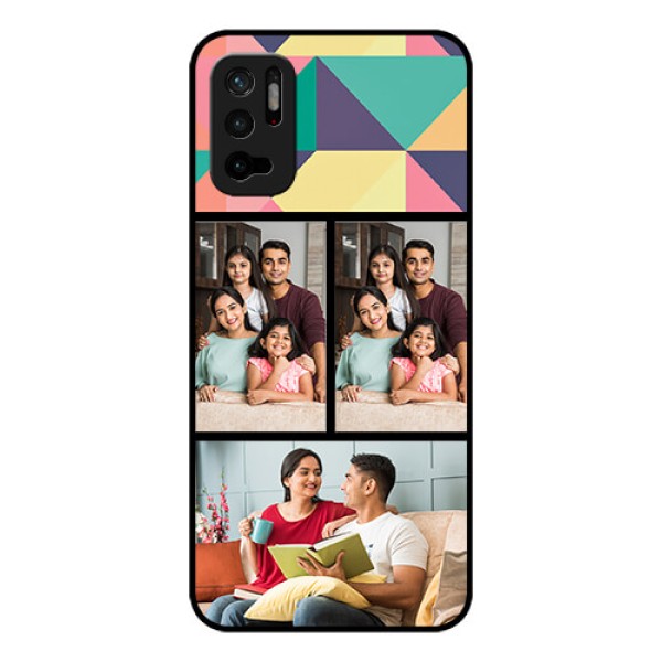 Redmi Note 10T 5G Custom Glass Phone Case - Bulk Pic Upload Design