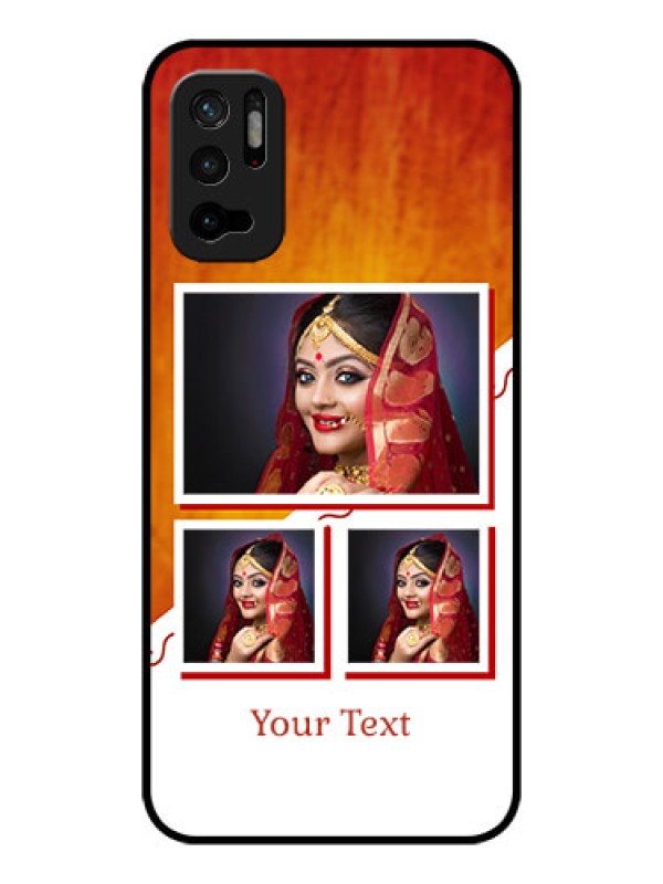 Custom Redmi Note 10T 5G Custom Glass Phone Case - Wedding Memories Design 