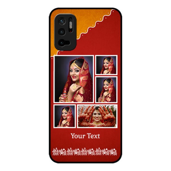 Redmi Note 10T 5G Personalized Glass Phone Case - Wedding Pic Upload Design Redmi Note 10T 5G Personalized Glass Phone Case - Wedding Pic Upload Design