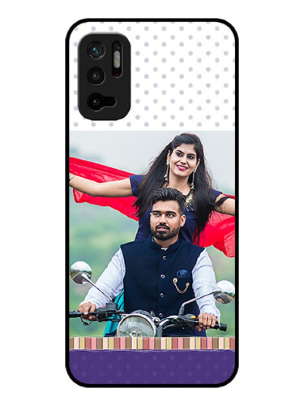 Custom Redmi Note 10T 5G Photo Printing on Glass Case - Cute Family Design