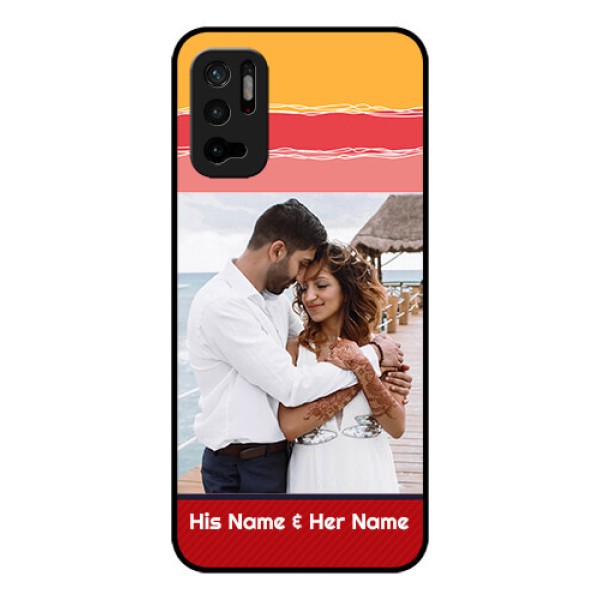 Redmi Note 10T 5G Custom Glass Mobile Case - Colorful Case Design